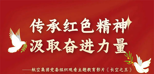 传承红色精神 罗致奋进实力｜尊龙凯时集团党委组织寓目主题教育影片《长空之王》